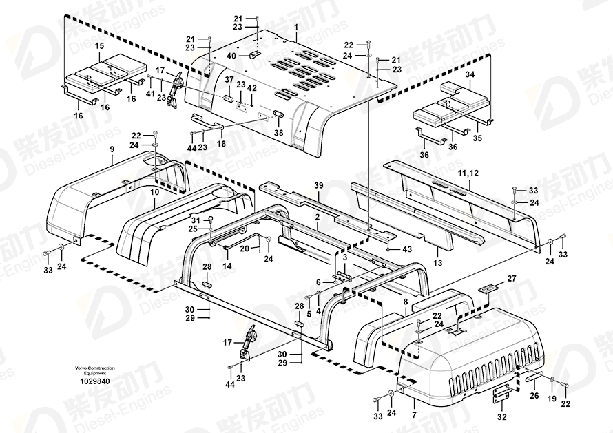 VOLVO Cushion 14527467 Drawing