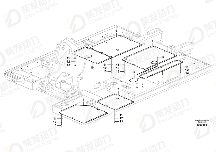 VOLVO Cover 14607568 Drawing