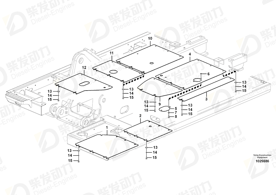 VOLVO Cover 14622999 Drawing