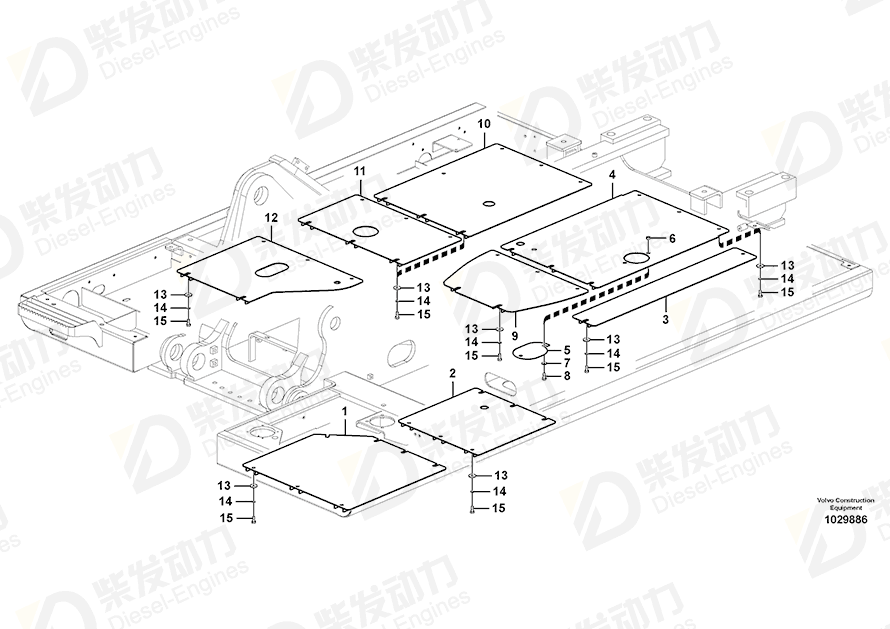 VOLVO Cover 14609321 Drawing