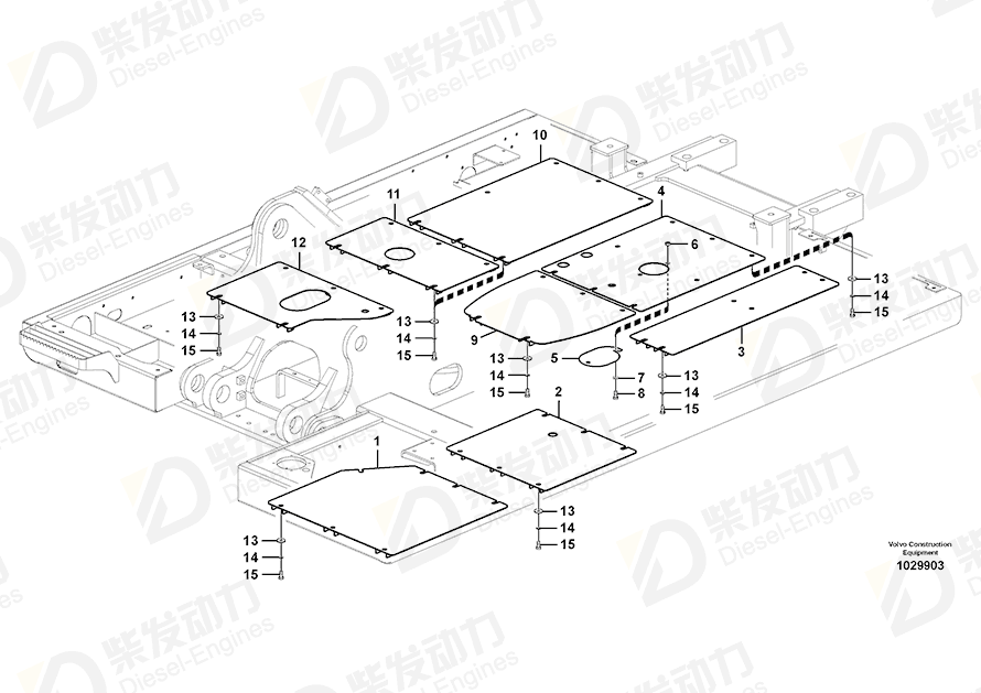 VOLVO Cover 14612499 Drawing