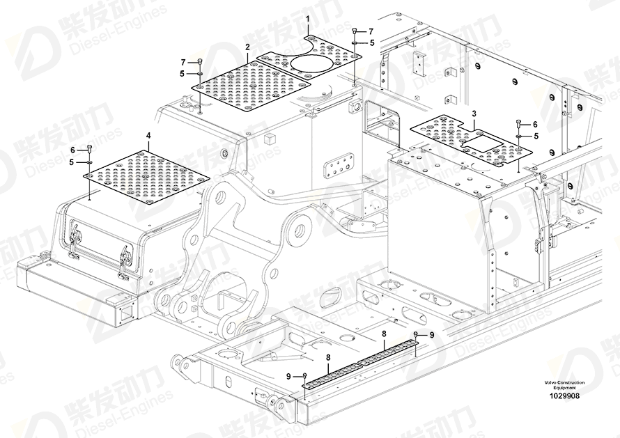 VOLVO Slip Protection 14613034 Drawing