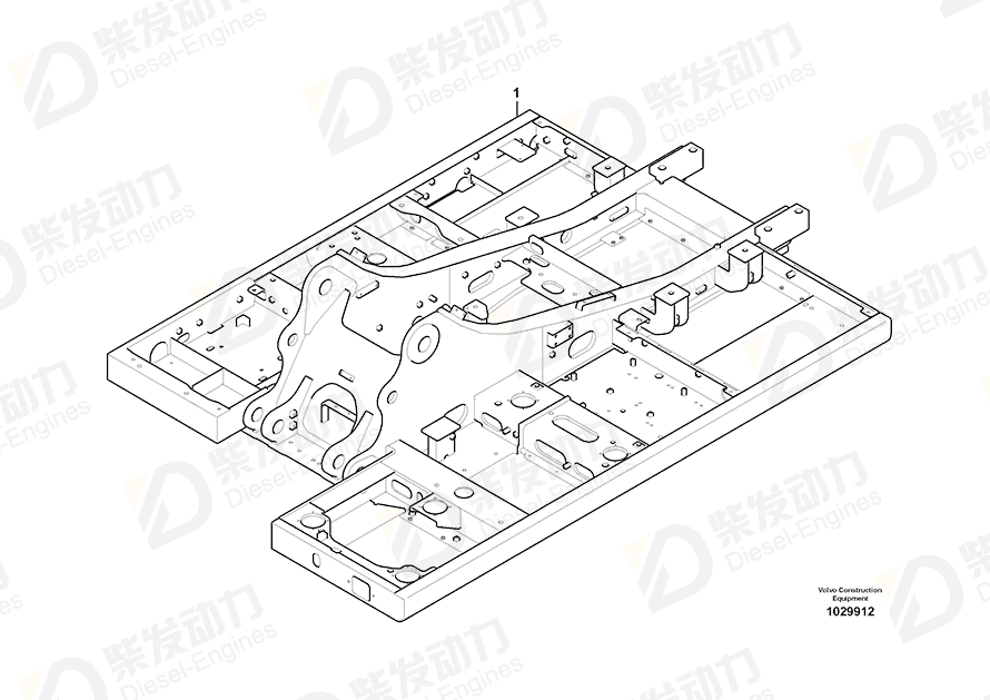 VOLVO Frame 14627273 Drawing