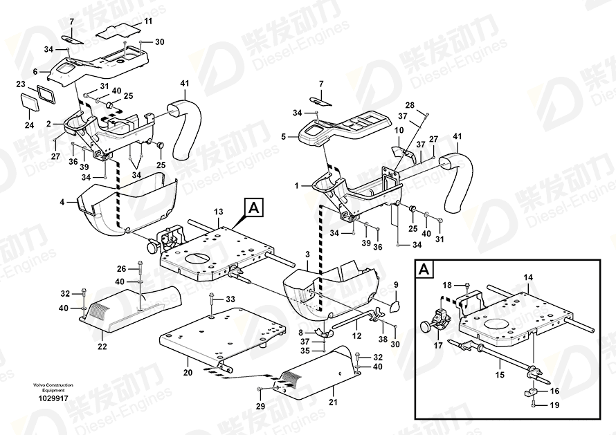 VOLVO Shaft 14508355 Drawing