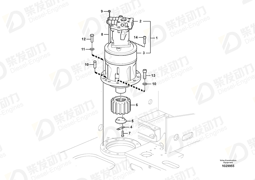 VOLVO Gearbox 14630401 Drawing