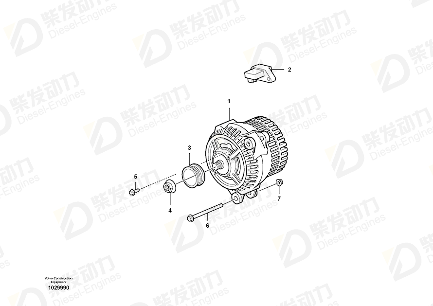 VOLVO Pulley 11716772 Drawing
