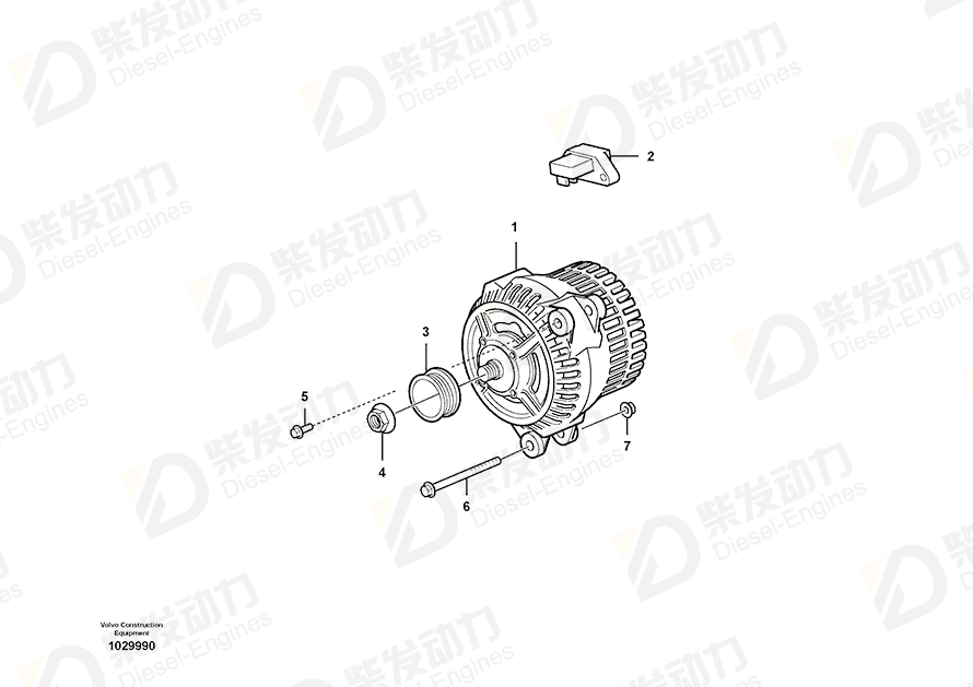 VOLVO Flange nut 11712384 Drawing