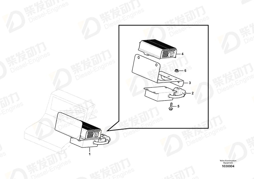 VOLVO Bracket 14641923 Drawing