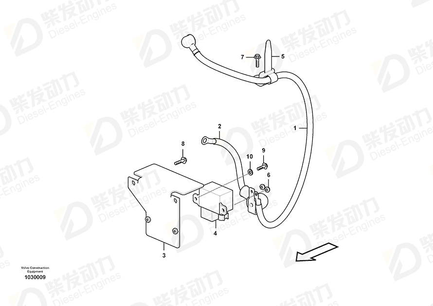 VOLVO Cable 14645433 Drawing