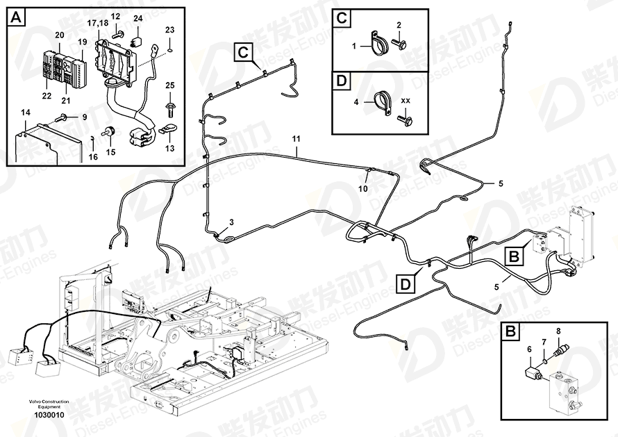 VOLVO Wire harness 14642368 Drawing VOLVO Wire harness 14642368 Drawing