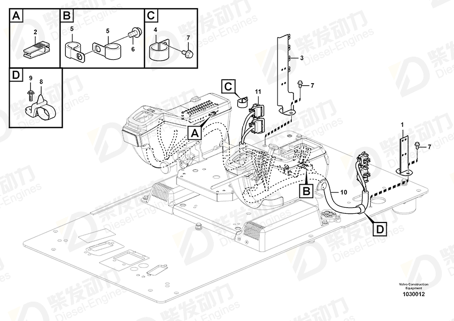 VOLVO Cable harness 14641926 Drawing VOLVO Cable harness 14641926 Drawing