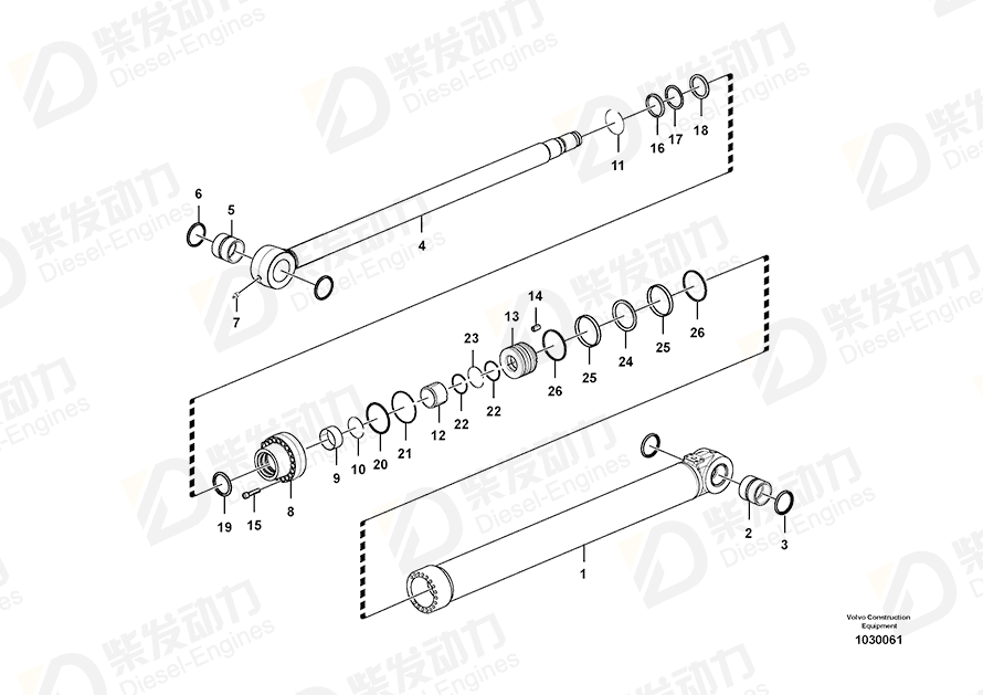VOLVO Piston 14639404 Drawing