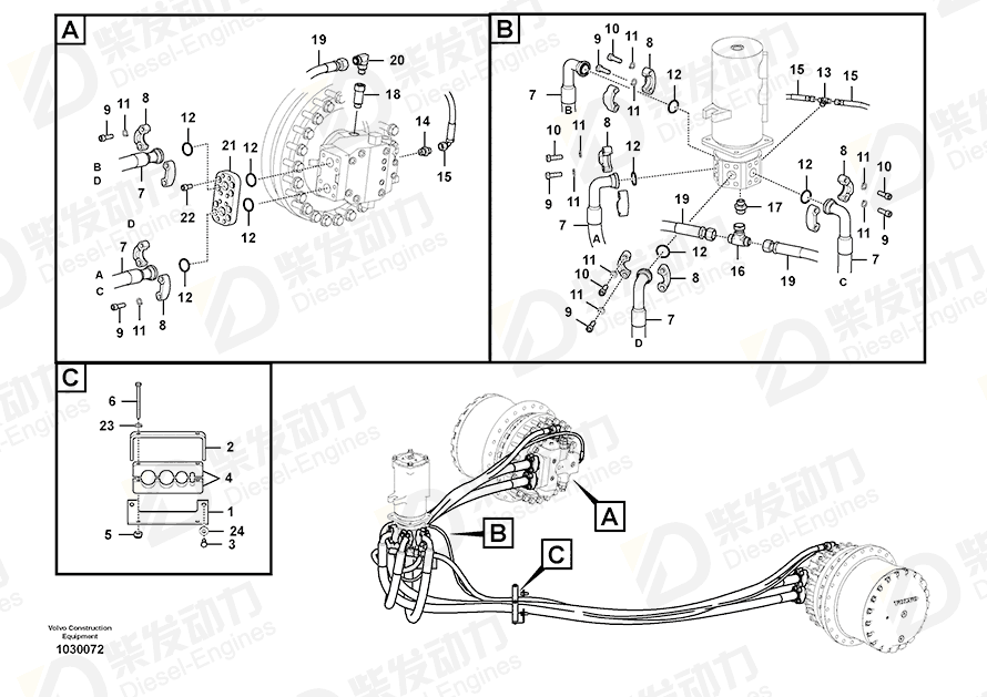 VOLVO Block 14514175 Drawing