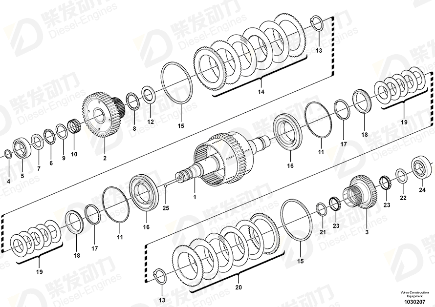 VOLVO Thrust washer 4871338 Drawing VOLVO Thrust washer 4871338 Drawing