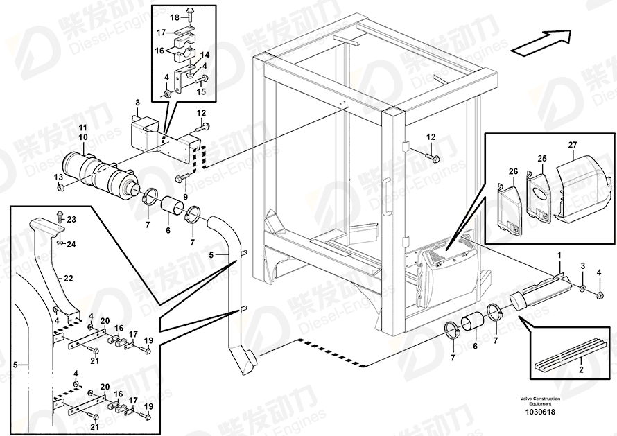 VOLVO Primary filter 11417498 Drawing