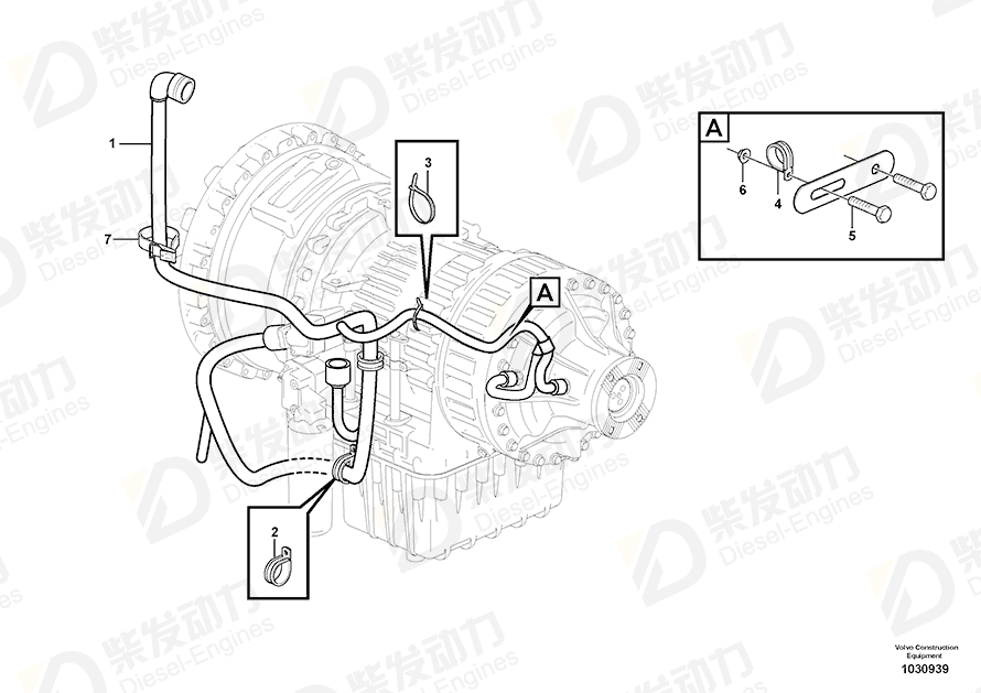 VOLVO Cable harness 15011670 Drawing
