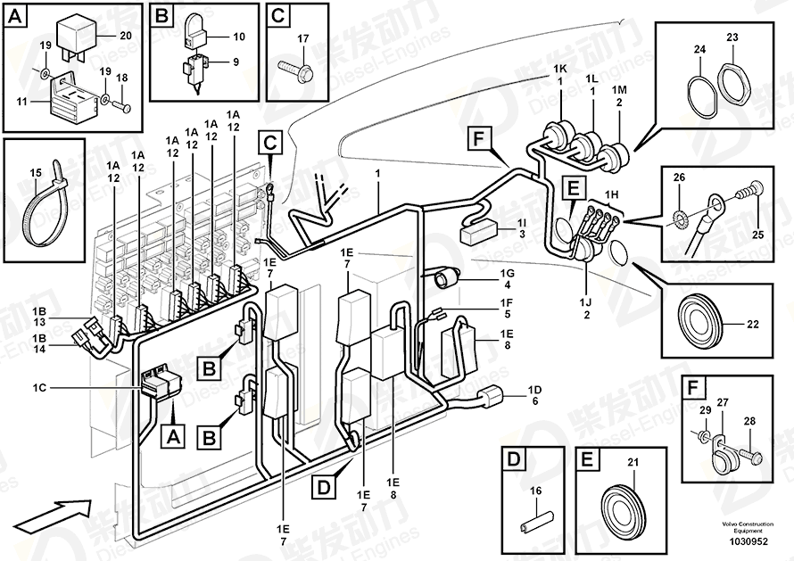 VOLVO Resistor Unit 11041349 Drawing