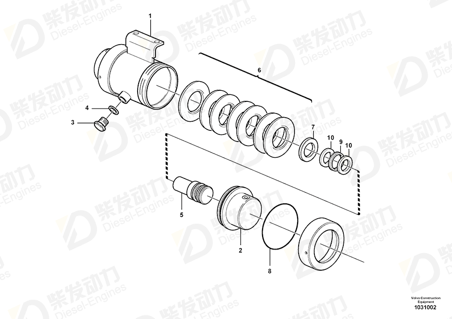 VOLVO Guide ring 11121465 Drawing