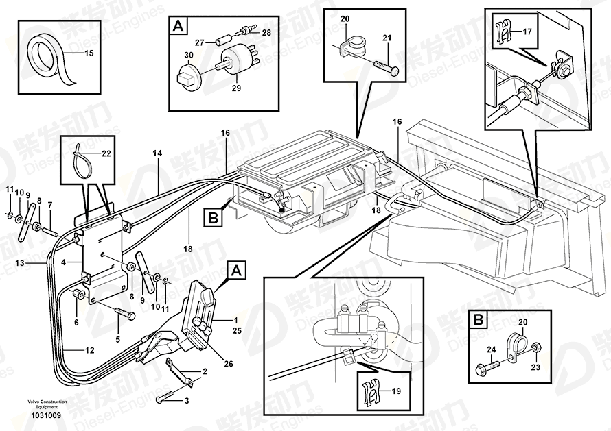 VOLVO Control panel 11196682 Drawing