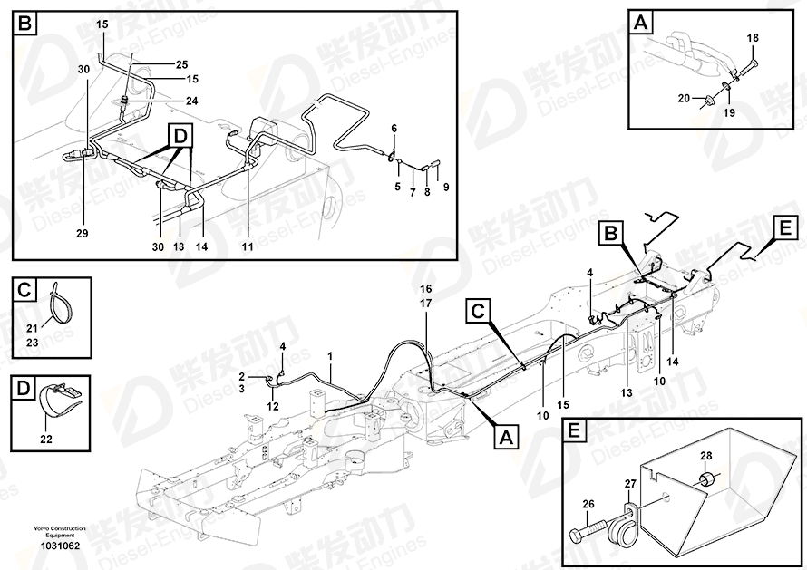 VOLVO Cable harness 11194931 Drawing