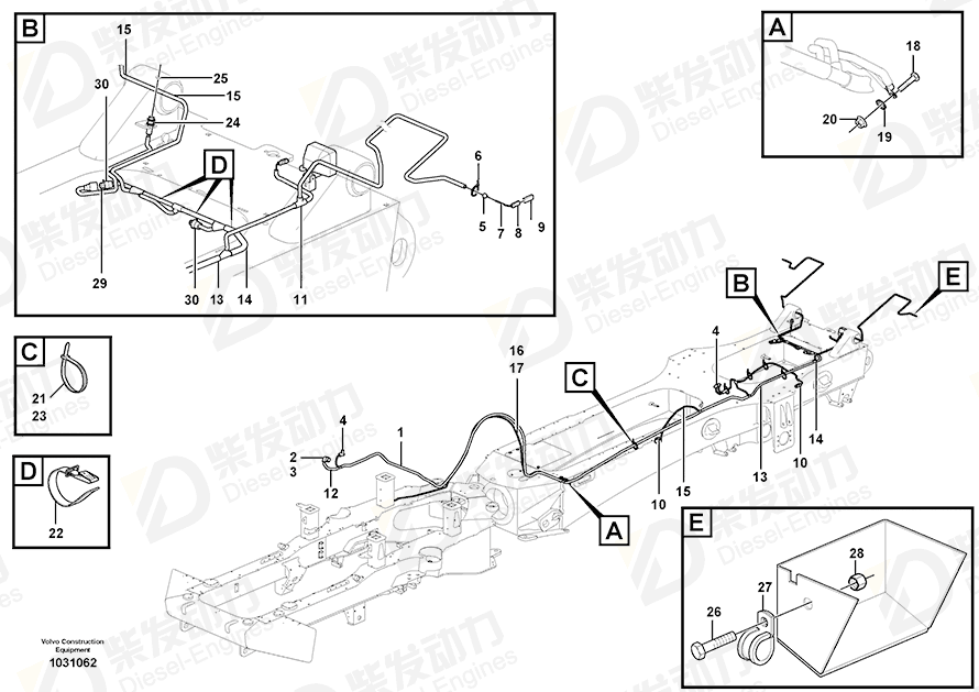 VOLVO Cable 11195873 Drawing