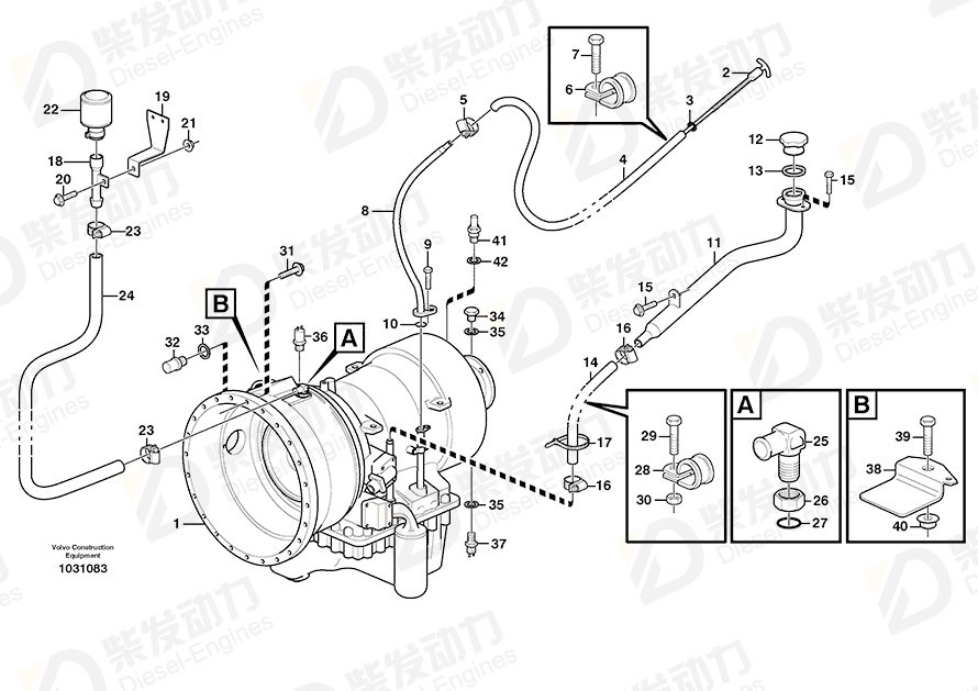 VOLVO Temperature sensor 15000915 Drawing