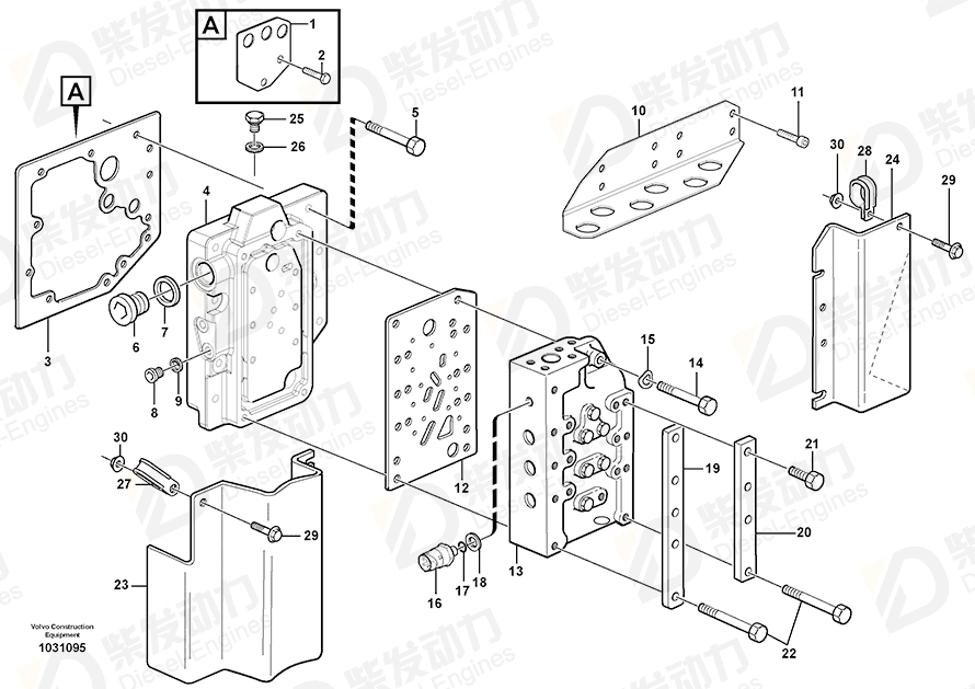 VOLVO Pressure sensor 17202563 Drawing