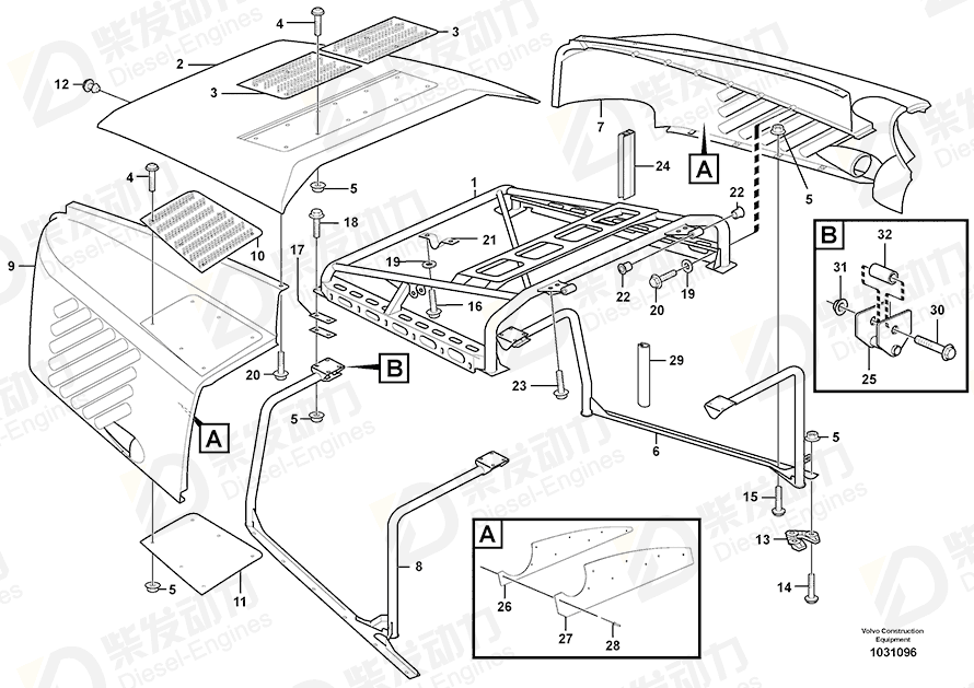 VOLVO Frame 11194741 Drawing