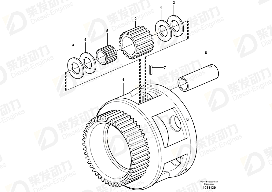 VOLVO Washer 11418393 Drawing
