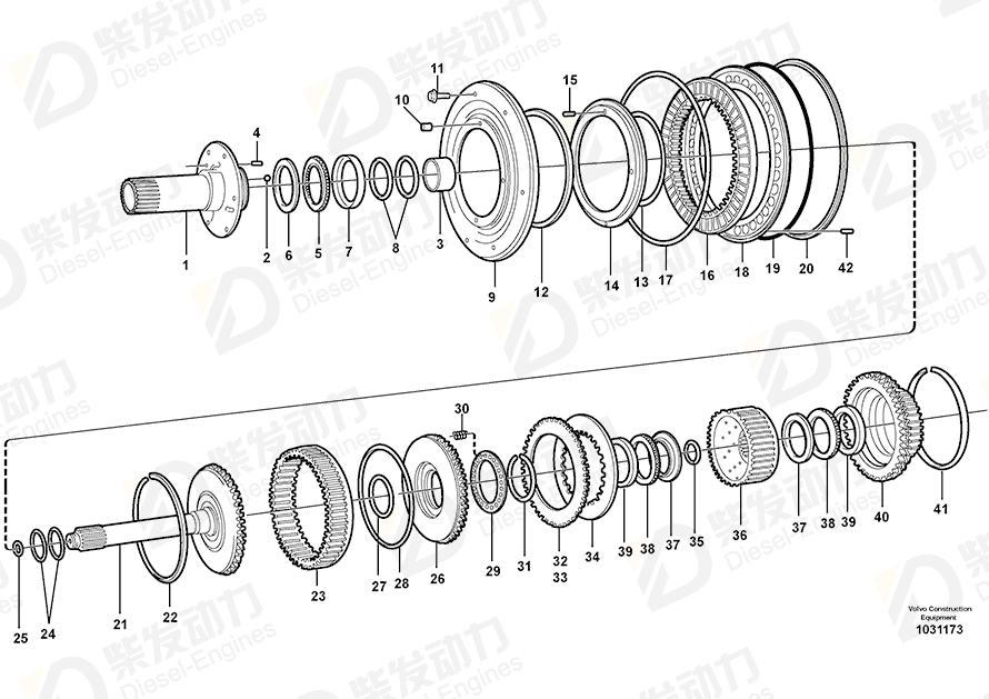 VOLVO Friction disc 11038721 Drawing