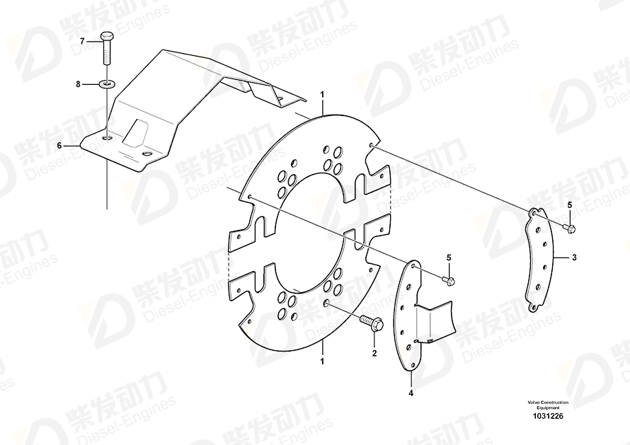 VOLVO Brake Shield 16818743 Drawing VOLVO Brake Shield 16818743 Drawing