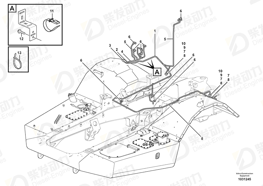 VOLVO Cable harness 11193451 Drawing