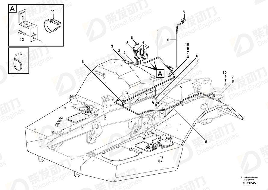 VOLVO Cable harness 15091513 Drawing VOLVO Cable harness 15091513 Drawing