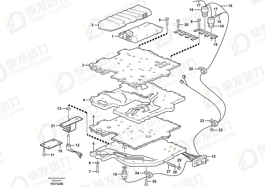 VOLVO Flange screw 984731 Drawing