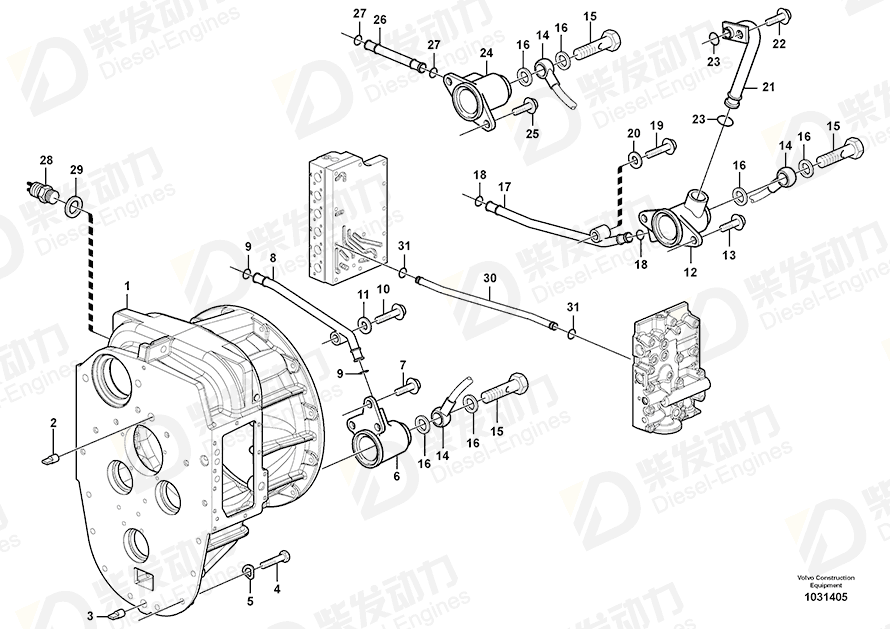 VOLVO Banjo nipple 192566 Drawing