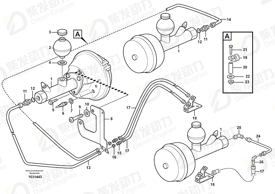 VOLVO Elbow nipple 936098 Drawing