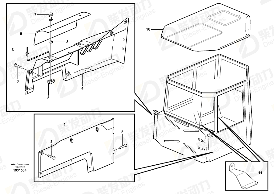 VOLVO Attachment 11120297 Drawing VOLVO Attachment 11120297 Drawing