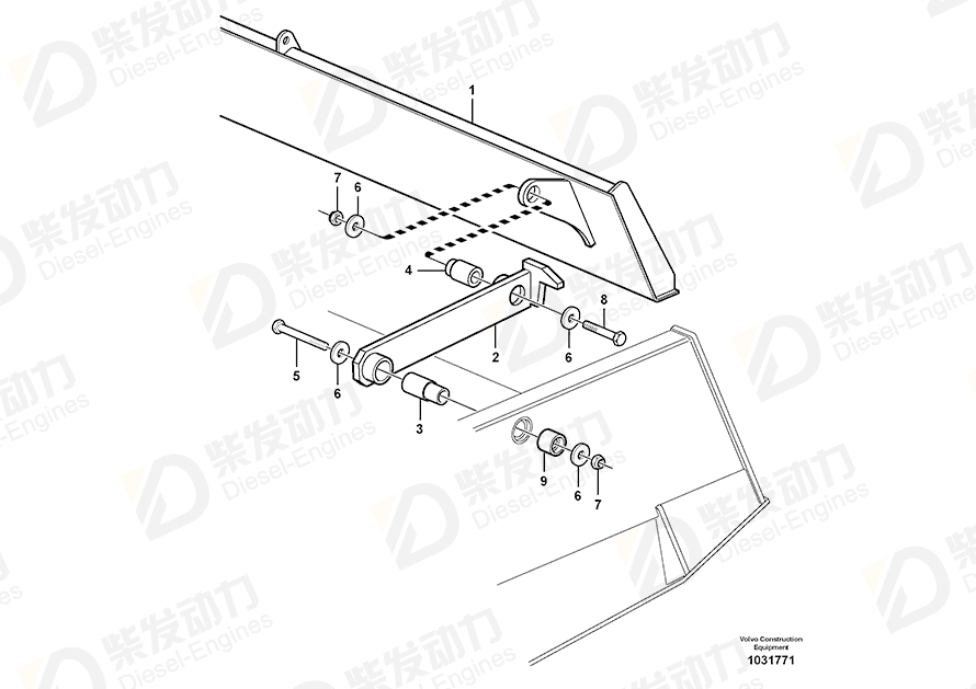 VOLVO Tailboard 11126314 Drawing