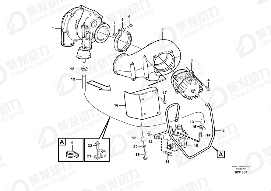 VOLVO Nipple 976445 Drawing