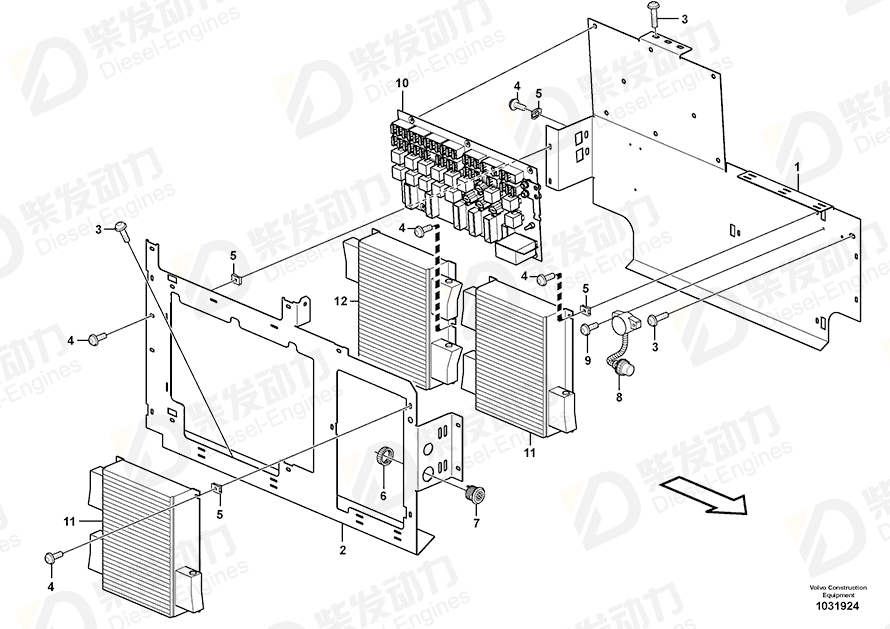 VOLVO Bracket 11196831 Drawing