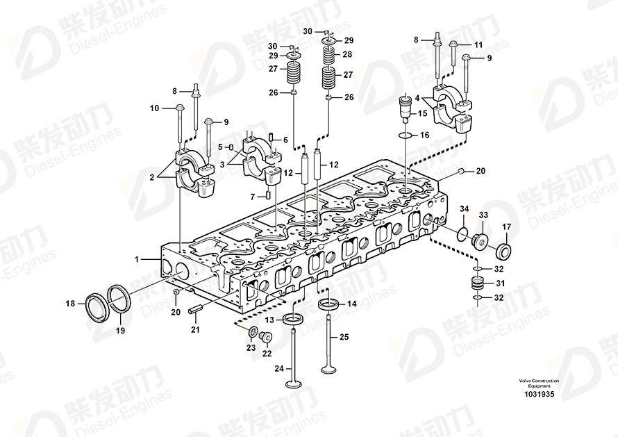 VOLVO Sealing ring 1544710 Drawing