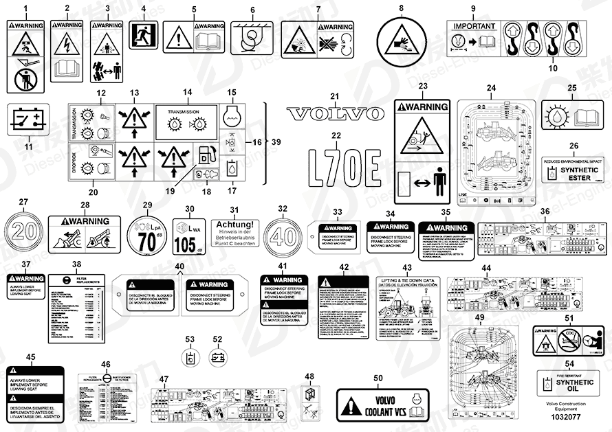 VOLVO Decal 11180148 Drawing