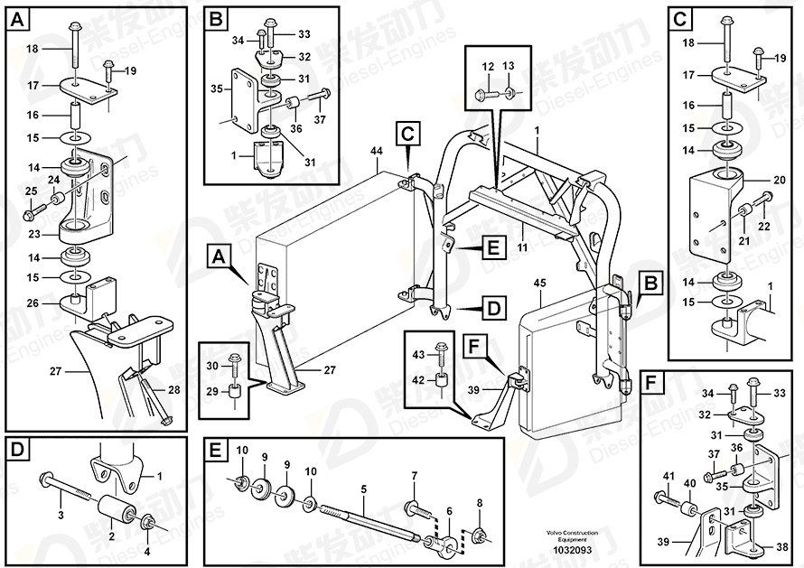 VOLVO Bracket 15022168 Drawing