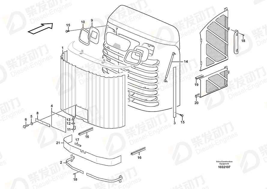 VOLVO Protecting moulding 4785436 Drawing VOLVO Protecting moulding 4785436 Drawing