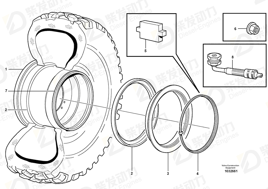 VOLVO Wheel 11195192 Drawing