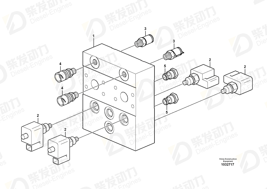 VOLVO Distribution block 11196982 Drawing VOLVO Distribution block 11196982 Drawing