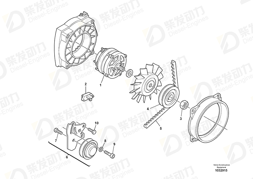 VOLVO Hexagon screw 20498205 Drawing