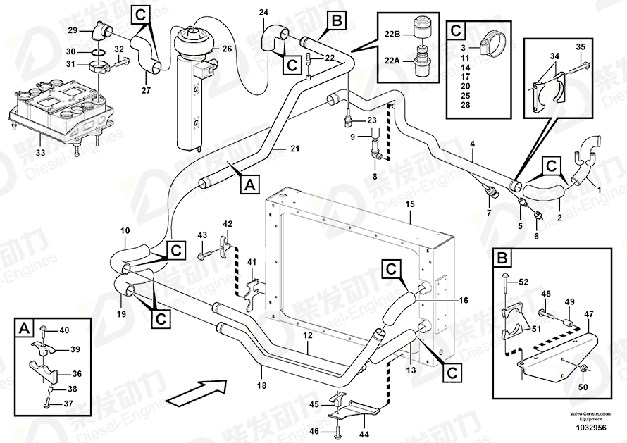 VOLVO Retainer 11195156 Drawing