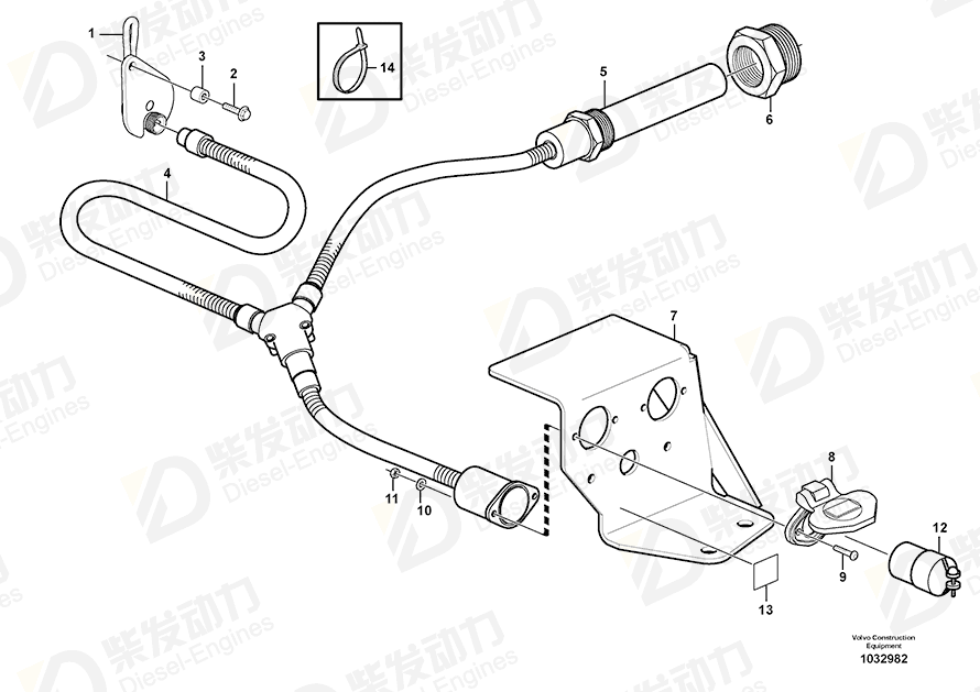 VOLVO Wire harness 11078319 Drawing VOLVO Wire harness 11078319 Drawing