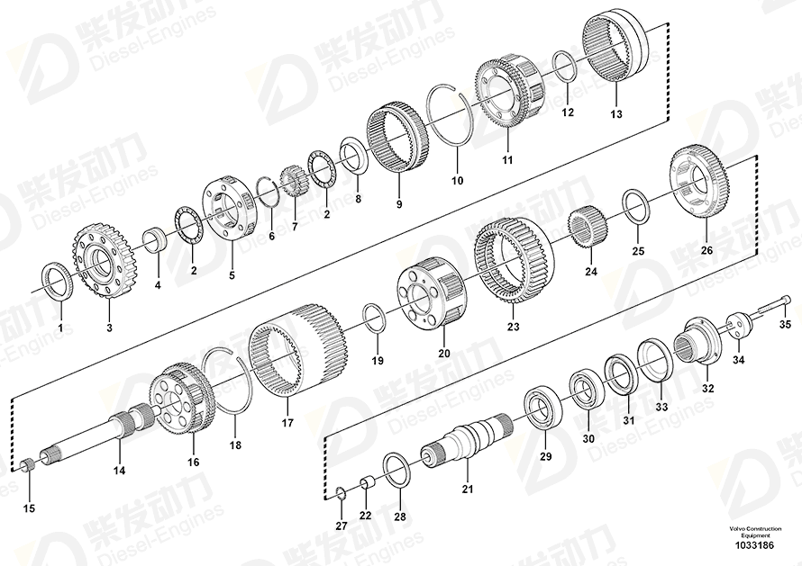 VOLVO Sealing ring 11145832 Drawing